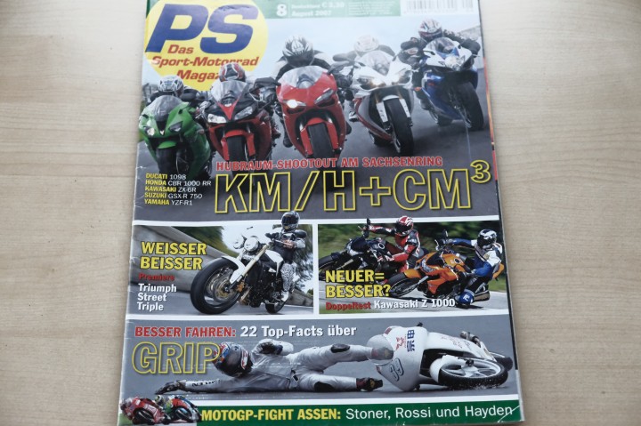 Deckblatt PS Sport Motorrad (08/2007)